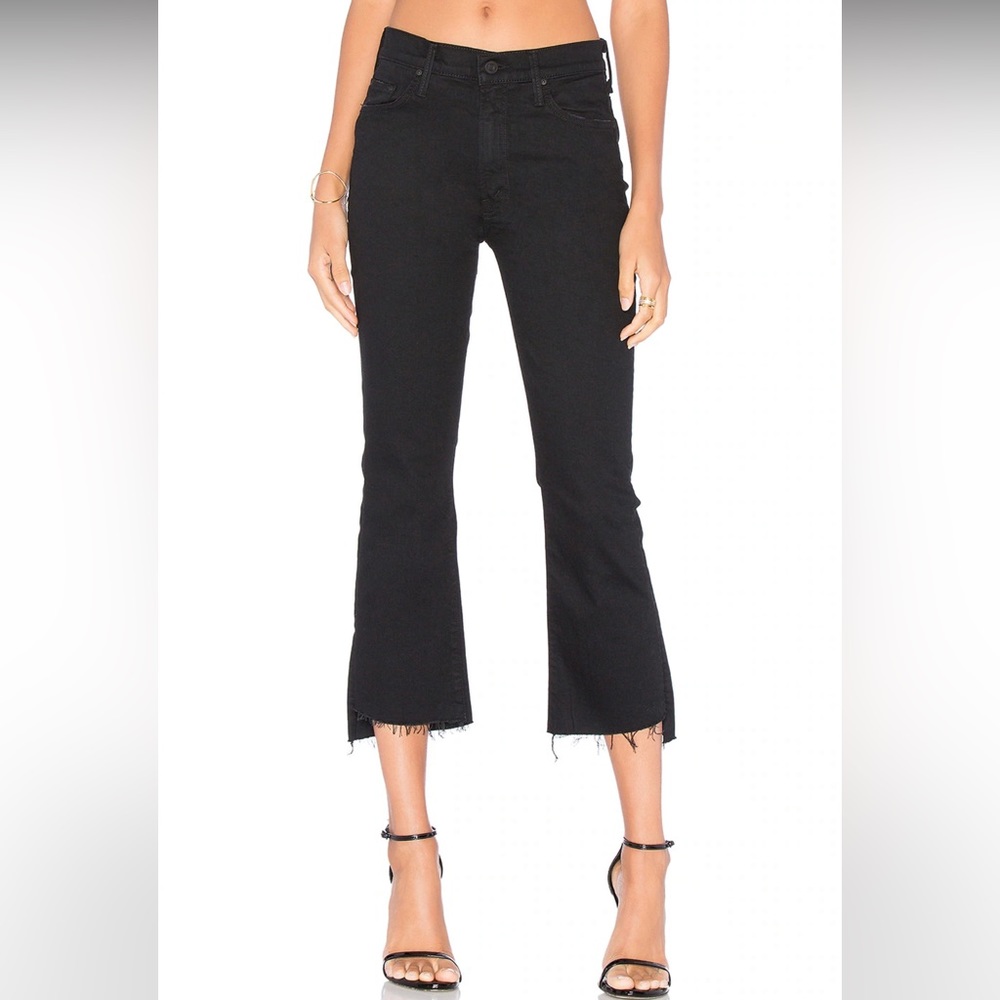 MOTHER Jeans | Insider Crop Step Fray in Not Guilty